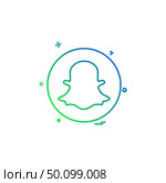 media network social snapchat icon vector design. Стоковая иллюстрация, агентство Ingram Publishing / Фотобанк Лори