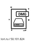 dmg file format icon vector design. Стоковая иллюстрация, агентство Ingram Publishing / Фотобанк Лори