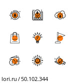we accept , coin , graph , cloud , flag , bag, idea , wallet, ic , golem ,icon, vector, design,  flat,  collection, style, creative,  icons. Стоковая иллюстрация, агентство Ingram Publishing / Фотобанк Лори