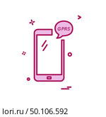 GPRS Phone icon design vector. Стоковая иллюстрация, агентство Ingram Publishing / Фотобанк Лори