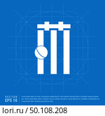 Cricket Bails Icon. Стоковая иллюстрация, агентство Ingram Publishing / Фотобанк Лори