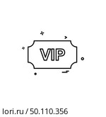 VIP ticket icon design vector. Стоковая иллюстрация, агентство Ingram Publishing / Фотобанк Лори
