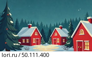 AI-generated The city is in winter, it is snowing, people are standing on the street, Christmas trees in the snow, New Year snowfall. Стоковое AI-видео, аниматор Spirit River / Фотобанк Лори