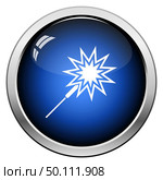 Party Sparkler Icon. Glossy Button Design. Vector Illustration. Стоковая иллюстрация, агентство Ingram Publishing / Фотобанк Лори