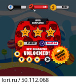 game ui menu application mobile app vector art. game ui menu application mobile app. Стоковая иллюстрация, агентство Ingram Publishing / Фотобанк Лори