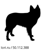 Dutch Sheep Dog Silhouette. Smooth Vector Illustration. Стоковая иллюстрация, агентство Ingram Publishing / Фотобанк Лори