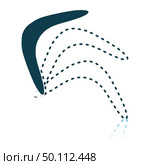 Boomerang Icon. Shadow Reflection Design. Vector Illustration. Стоковая иллюстрация, агентство Ingram Publishing / Фотобанк Лори