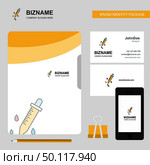 Dropper  Business Logo, File Cover Visiting Card and Mobile App Design. Vector Illustration. Стоковая иллюстрация, агентство Ingram Publishing / Фотобанк Лори