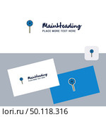 Lollypop vector logotype with business card template. Elegant corporate identity. - Vector. Стоковая иллюстрация, агентство Ingram Publishing / Фотобанк Лори