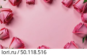 AI Generative Postcard with copyspace for text on color background with flowers for March 8. Стоковое AI-видео, аниматор Spirit River / Фотобанк Лори