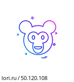 Monkey icon design vector . Стоковая иллюстрация, агентство Ingram Publishing / Фотобанк Лори
