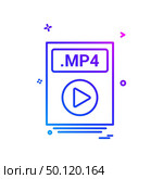 file files mp4 icon vector design. Стоковая иллюстрация, агентство Ingram Publishing / Фотобанк Лори