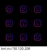 emoji , emoticon , smiley , happy , sad, cry , laugh , raomntic, love , angry , confused , handsome , nervous , kind , smile , icon, vector, design,  flat,  collection, style, creative,  icons. Стоковая иллюстрация, агентство Ingram Publishing / Фотобанк Лори