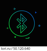 Bluetooth icon design vector. Стоковая иллюстрация, агентство Ingram Publishing / Фотобанк Лори