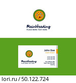 Flat Bacteria on plate  Logo and Visiting Card Template. Busienss Concept Logo Design. Стоковая иллюстрация, агентство Ingram Publishing / Фотобанк Лори