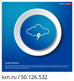 Cloud Lightening Icon. Стоковая иллюстрация, агентство Ingram Publishing / Фотобанк Лори