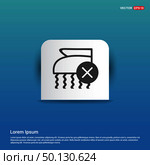 Laundry symbols icon - Blue Sticker button. Стоковая иллюстрация, агентство Ingram Publishing / Фотобанк Лори
