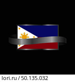 Phillipines flag Ribbon banner design. Стоковая иллюстрация, агентство Ingram Publishing / Фотобанк Лори