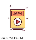 file files mp4 icon vector design. Стоковая иллюстрация, агентство Ingram Publishing / Фотобанк Лори