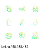 coin , dollar,  crypto currency , lock , pin , arrow , up , down , golem , mobile , icon, vector, design,  flat,  collection, style, creative,  icons. Стоковая иллюстрация, агентство Ingram Publishing / Фотобанк Лори