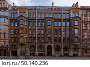 Доходный дом Шмерко, 1911. Архитектор: Мариан Станиславович Лялевич. Санкт-Петербург, 10-я Советская (10-я Рождественская) улица, дом 17. Редакционное фото, фотограф Александр Селезнев / Фотобанк Лори