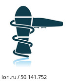Hairdryer Icon. Shadow Reflection Design. Vector Illustration. Стоковая иллюстрация, агентство Ingram Publishing / Фотобанк Лори