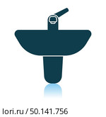 Wash Basin Icon. Shadow Reflection Design. Vector Illustration. Стоковая иллюстрация, агентство Ingram Publishing / Фотобанк Лори