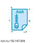 RAR application download file files format icon vector design. Стоковая иллюстрация, агентство Ingram Publishing / Фотобанк Лори