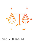Libra icon design vector. Стоковая иллюстрация, агентство Ingram Publishing / Фотобанк Лори