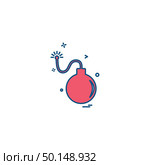 bomb explosive war weapon icon vector design. Стоковая иллюстрация, агентство Ingram Publishing / Фотобанк Лори