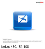 Battery Charge Icon - 3d Blue Button. Стоковая иллюстрация, агентство Ingram Publishing / Фотобанк Лори