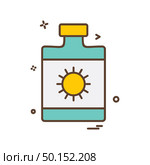 Sunblock icon design vector. Стоковая иллюстрация, агентство Ingram Publishing / Фотобанк Лори