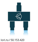 Smd Transistor Icon. Shadow Reflection Design. Vector Illustration. Стоковая иллюстрация, агентство Ingram Publishing / Фотобанк Лори