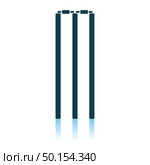 Cricket Wicket Icon. Shadow Reflection Design. Vector Illustration. Стоковая иллюстрация, агентство Ingram Publishing / Фотобанк Лори