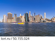 Lower Manhattan skyscrapers building for New York City in New York State NY , USA. Стоковое фото, агентство Ingram Publishing / Фотобанк Лори