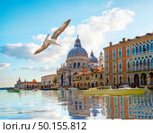 Basilica di Santa Maria della Salute in Venice, Italy. Стоковое фото, агентство Ingram Publishing / Фотобанк Лори