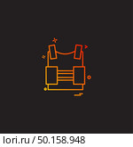 bulletproof vest protection revolution vest icon vector design. Стоковая иллюстрация, агентство Ingram Publishing / Фотобанк Лори