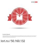 drum Icon - Red Ribbon banner. Стоковая иллюстрация, агентство Ingram Publishing / Фотобанк Лори