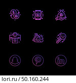 snapchat , pintrest , linkedin , Nexus , nxs , crypto , currency , crypto cuurency , money , exchange , coin , dollar , graph , icon, vector, design,  flat,  collection, style, creative,  icons. Стоковая иллюстрация, агентство Ingram Publishing / Фотобанк Лори