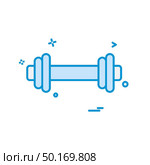 Dumbell icon design vector. Стоковая иллюстрация, агентство Ingram Publishing / Фотобанк Лори