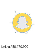 media network social snapchat icon vector design. Стоковая иллюстрация, агентство Ingram Publishing / Фотобанк Лори
