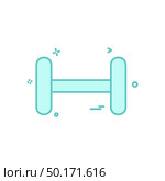 Dumbell icon design vector. Стоковая иллюстрация, агентство Ingram Publishing / Фотобанк Лори