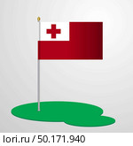 Tonga Flag Pole. Стоковая иллюстрация, агентство Ingram Publishing / Фотобанк Лори