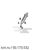 Dropper  Web Icon. Flat Line Filled Gray Icon Vector. Стоковая иллюстрация, агентство Ingram Publishing / Фотобанк Лори