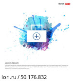 Medical kit icon - Watercolor Background. Стоковая иллюстрация, агентство Ingram Publishing / Фотобанк Лори