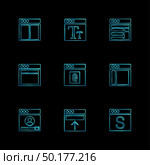 website , web , user interface , web app , internet , website , dwonloading , uploading, user design , icon, vector, design,  flat,  collection, style, creative,  icons , . Стоковая иллюстрация, агентство Ingram Publishing / Фотобанк Лори