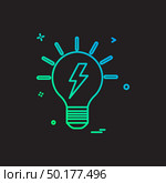 blub power electric icon vector design. Стоковая иллюстрация, агентство Ingram Publishing / Фотобанк Лори