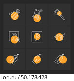 badminton , cart , key , paypal , shares , graph , tag , spring , free , discount , icon, icons, set, line, vector, business, sign, symbol, outline, Стоковая иллюстрация, агентство Ingram Publishing / Фотобанк Лори