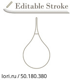 Enema Icon. Editable Stroke Simple Design. Vector Illustration. Стоковая иллюстрация, агентство Ingram Publishing / Фотобанк Лори