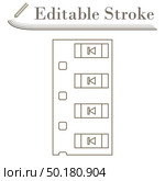 Diode Smd Component Tape Icon. Editable Stroke Simple Design. Vector Illustration. Стоковая иллюстрация, агентство Ingram Publishing / Фотобанк Лори
